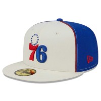 Бейсболка Philadelphia 76ers New Era Piped Pop Panel 59FIFTY - Cream