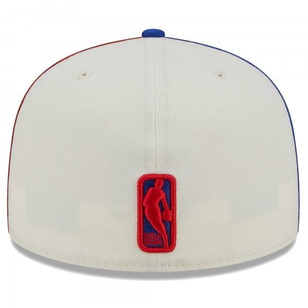 Бейсболка Philadelphia 76ers New Era Piped Pop Panel 59FIFTY - Cream