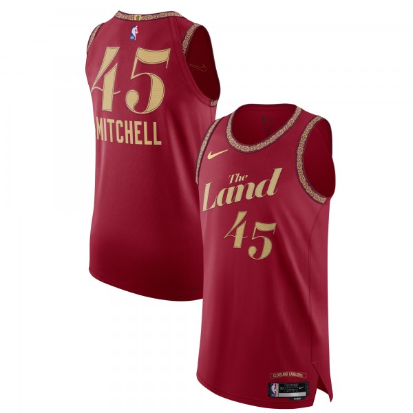 Игровая форма  Nike Donovan Mitchell Cleveland Cavaliers 2023/24 Authentic - City Edition - Wine