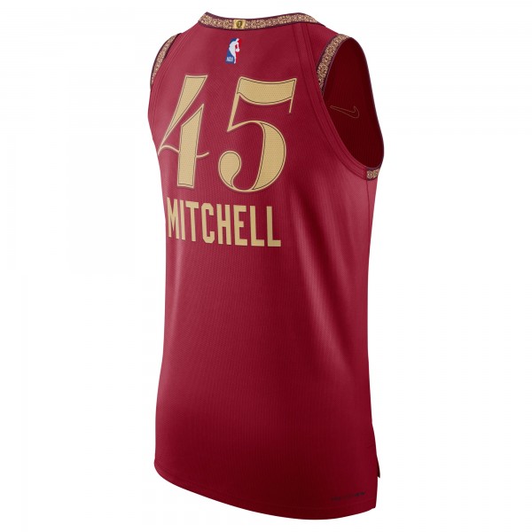 Игровая форма  Nike Donovan Mitchell Cleveland Cavaliers 2023/24 Authentic - City Edition - Wine