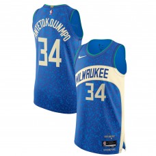 Игровая форма  Nike Giannis Antetokounmpo Milwaukee Bucks 2023/24 Authentic - City Edition - Blue
