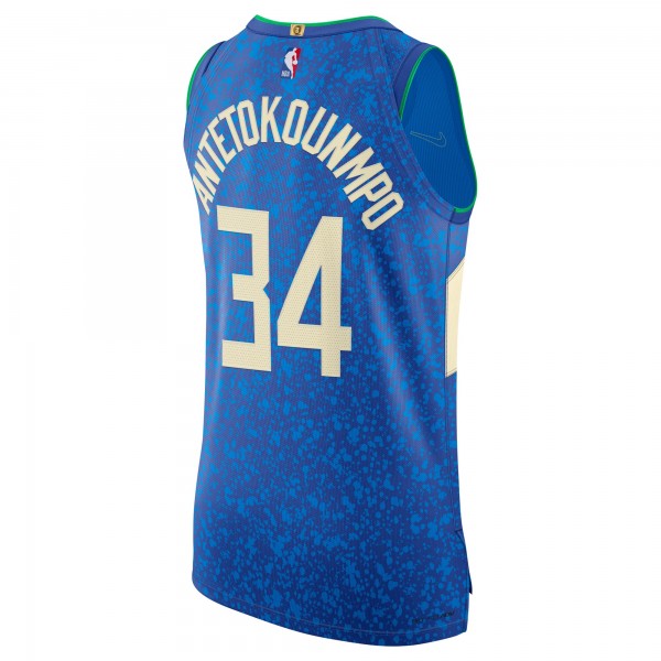 Игровая форма  Nike Giannis Antetokounmpo Milwaukee Bucks 2023/24 Authentic - City Edition - Blue