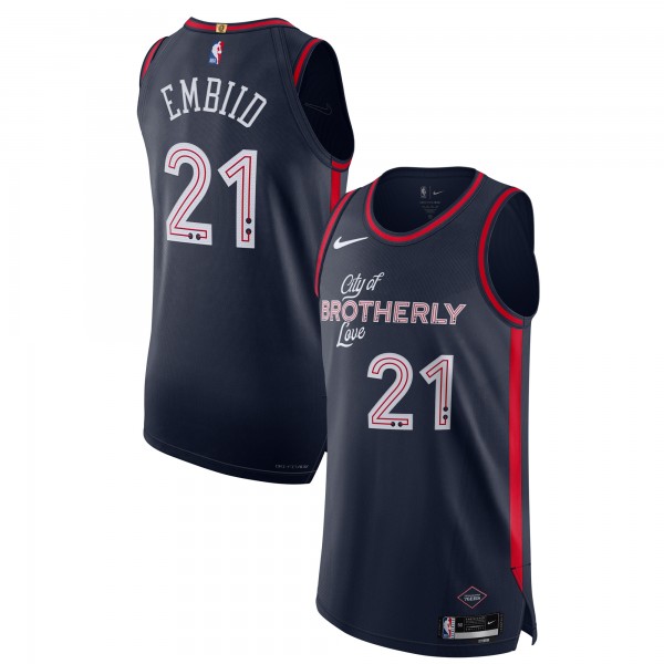 Игровая форма  Nike Joel Embiid Philadelphia 76ers 2023/24 Authentic - City Edition - Navy
