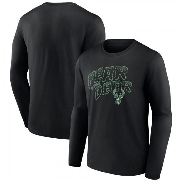 Футболка с длинным рукавом Milwaukee Bucks Team Pride - Black
