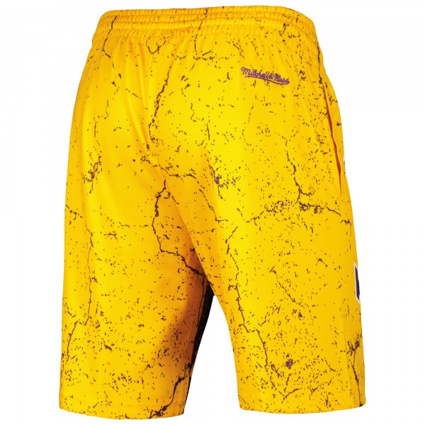 Шорты Magic Johnson Los Angeles Lakers Mitchell & Ness Hardwood Classics Player Burst - Gold