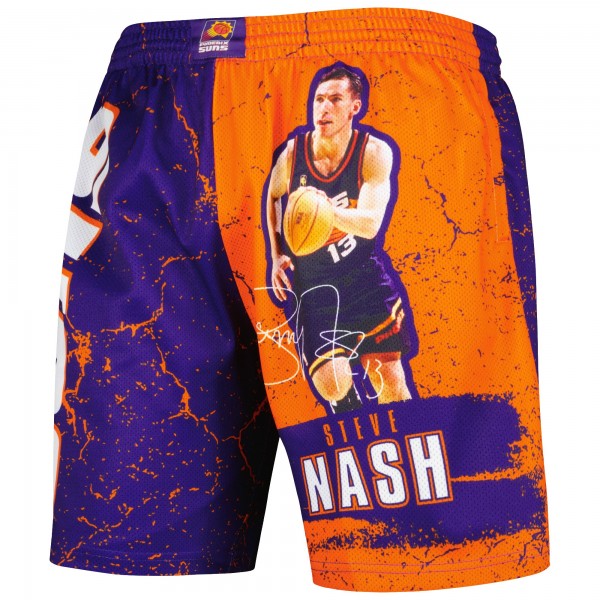 Шорты Steve Nash Phoenix Suns Mitchell & Ness Hardwood Classics Player Burst - Purple