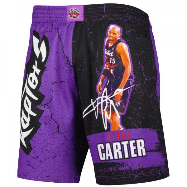 Шорты Vince Carter Toronto Raptors Mitchell & Ness Hardwood Classics Player Burst - Purple