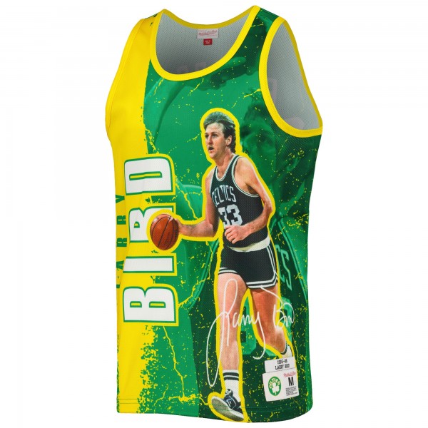 Майка Larry Bird Boston Celtics Mitchell & Ness 1985-86 Hardwood Classics Player Burst - Kelly Green