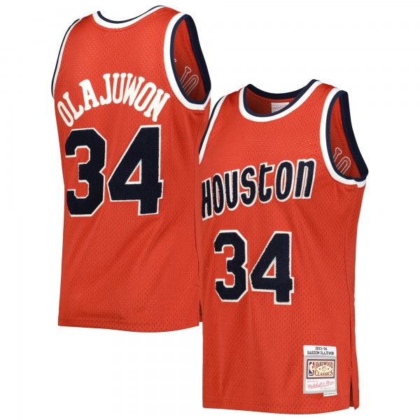 Игровая форма  Hakeem Olajuwon Houston Rockets Mitchell & Ness Hardwood Classics Off-Court Swingman - Red