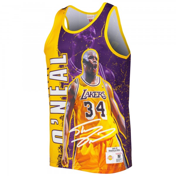 Майка Shaquille ONeal Los Angeles Lakers Mitchell & Ness 1999-00 Hardwood Classics Player Burst - Purple