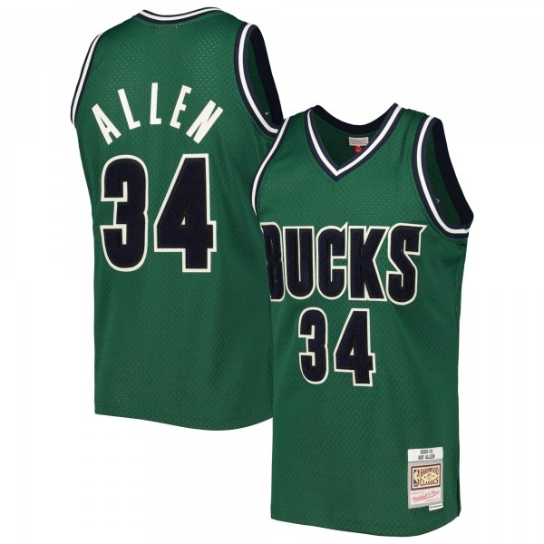 Игровая форма  Ray Allen Milwaukee Bucks Mitchell & Ness Hardwood Classics Off-Court Swingman - Green