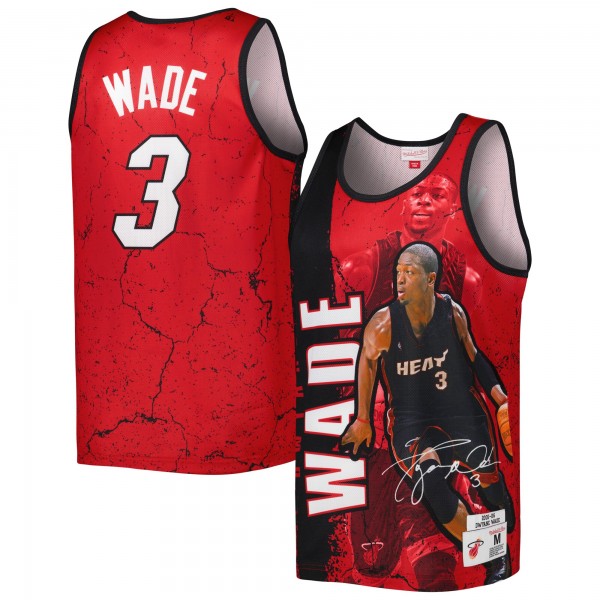 Майка Dwyane Wade Miami Heat Mitchell & Ness 2005-06 Hardwood Classics Player Burst - Black