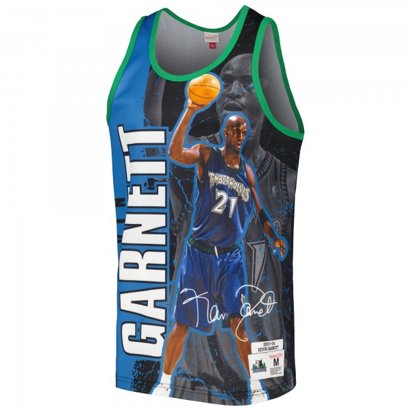 Майка Kevin Garnett Minnesota Timberwolves Mitchell & Ness 2003-04 Hardwood Classics Player Burst - Black