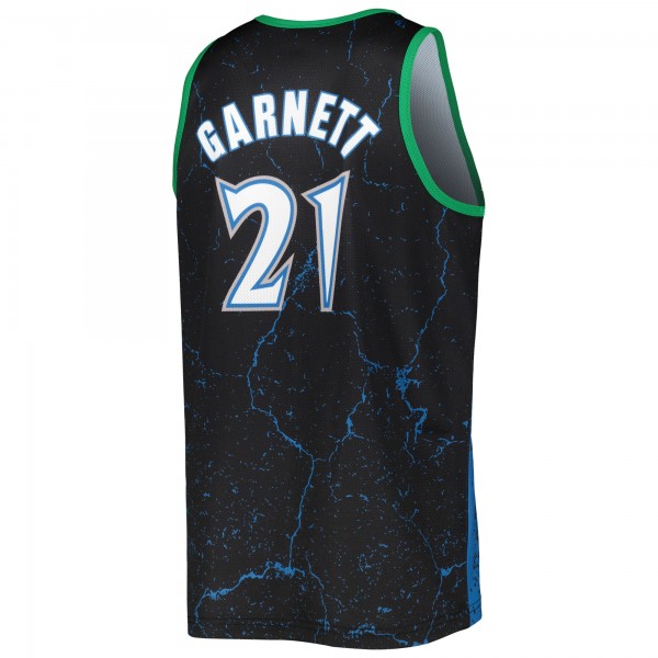 Майка Kevin Garnett Minnesota Timberwolves Mitchell & Ness 2003-04 Hardwood Classics Player Burst - Black