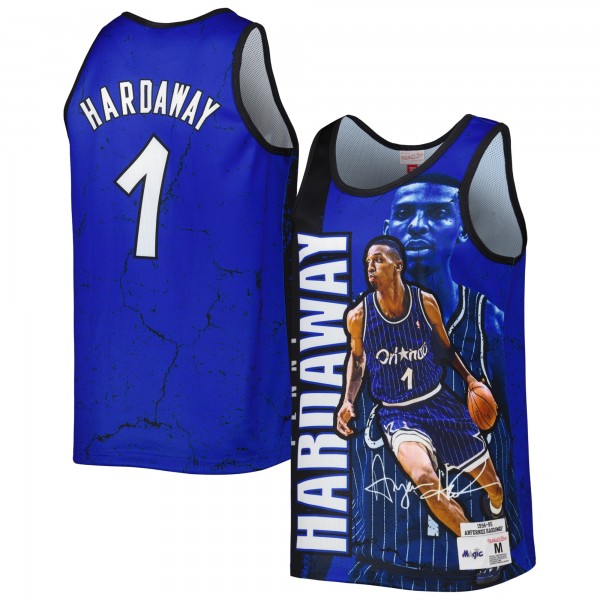 Майка Penny Hardaway Orlando Magic Mitchell & Ness 1994-95 Hardwood Classics Player Burst - Blue
