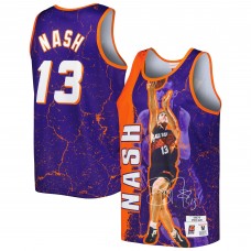 Майка Steve Nash Phoenix Suns Mitchell & Ness 1996-97 Hardwood Classics Player Burst - Purple