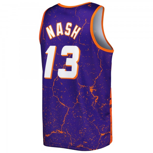 Майка Steve Nash Phoenix Suns Mitchell & Ness 1996-97 Hardwood Classics Player Burst - Purple