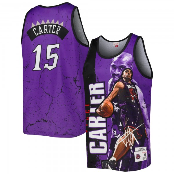 Майка Vince Carter Toronto Raptors Mitchell & Ness 1998-99 Hardwood Classics Player Burst - Purple