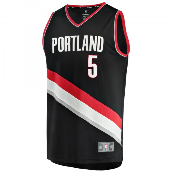 Игровая форма  Cam Reddish Portland Trail Blazers Youth Fast Break Player - Icon Edition - Black