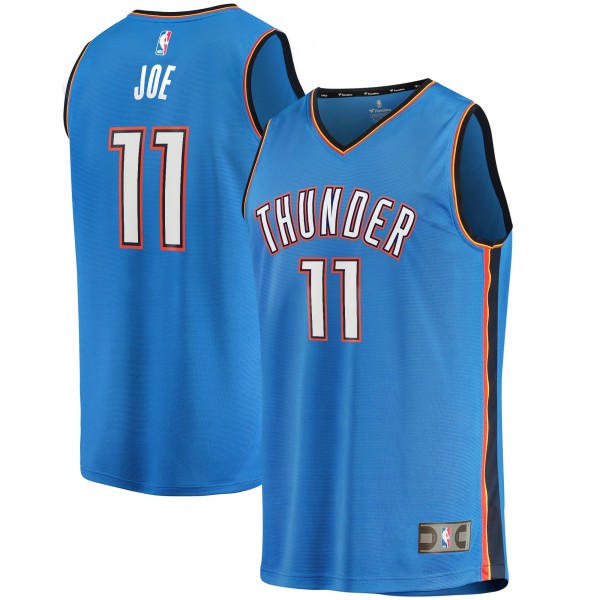 Игровая джерси Youth Oklahoma City Thunder Isaiah Joe Fanatics Blue Fast Break Player - Icon Edition