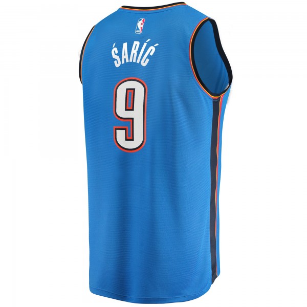 Игровая джерси Youth Oklahoma City Thunder Dario Saric Fanatics Blue Fast Break Player - Icon Edition