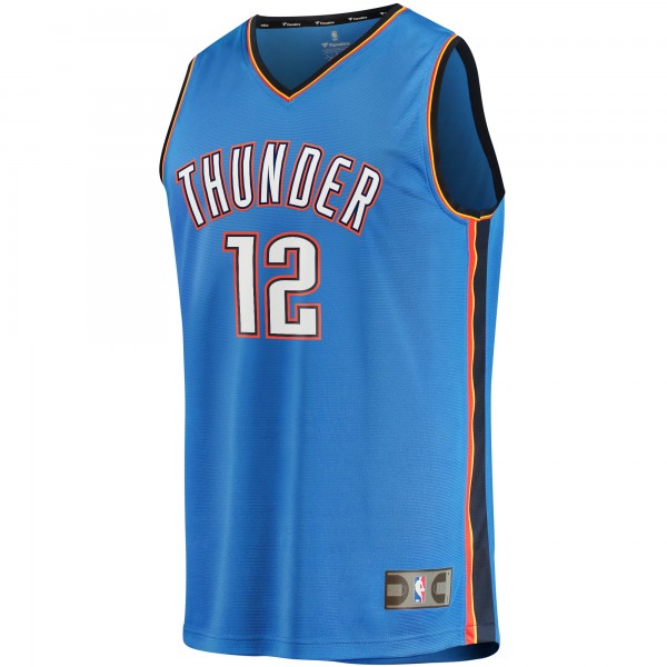 Подростковая Oklahoma City Thunder Lindy Waters III Fanatics Blue Fast Break Player Jersey - Icon Edition