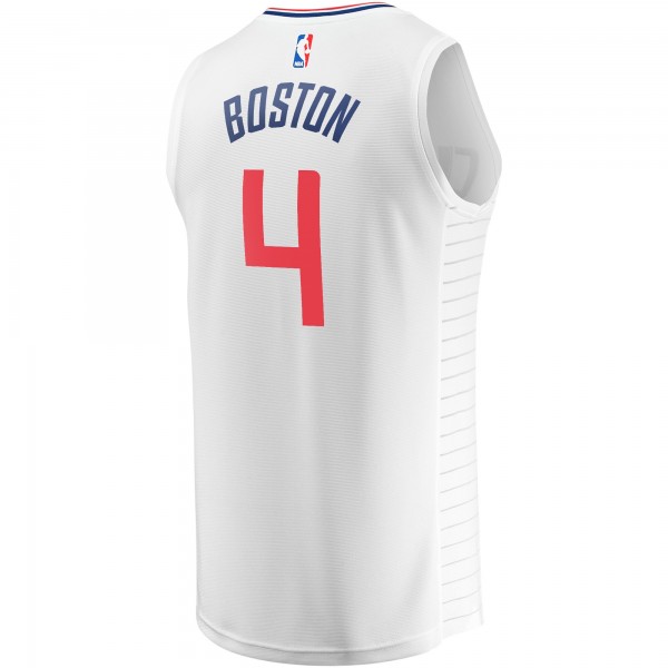 Игровая форма  Brandon Boston LA Clippers Youth Fast Break Player - Association Edition - White