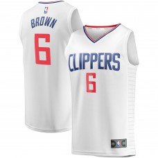 Игровая форма  Moses Brown LA Clippers Youth Fast Break Player - Association Edition - White