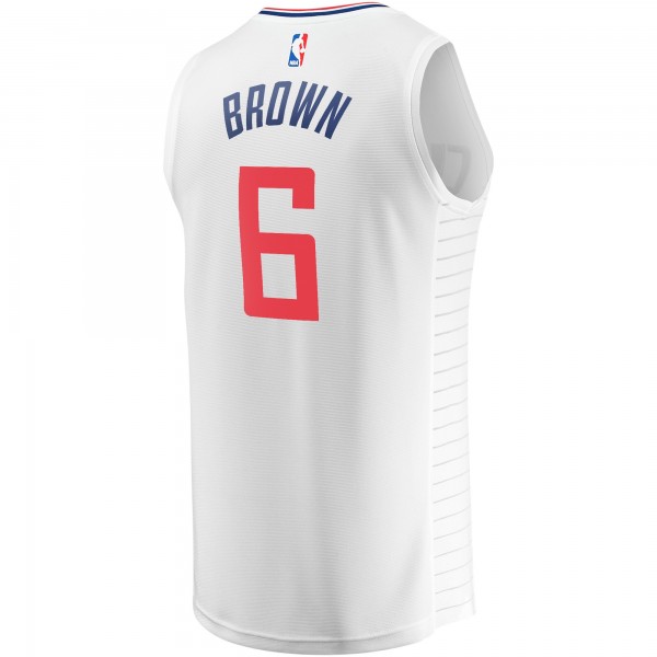 Игровая форма  Moses Brown LA Clippers Youth Fast Break Player - Association Edition - White