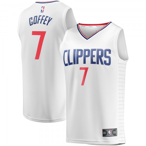 Игровая форма  Amir Coffey LA Clippers Youth Fast Break Player - Association Edition - White