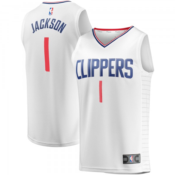 Игровая форма  Reggie Jackson LA Clippers Youth Fast Break Player - Association Edition - White