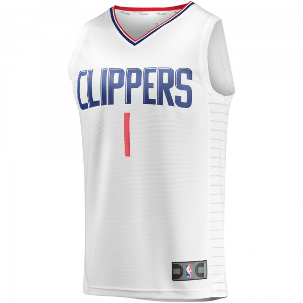 Игровая форма  Reggie Jackson LA Clippers Youth Fast Break Player - Association Edition - White