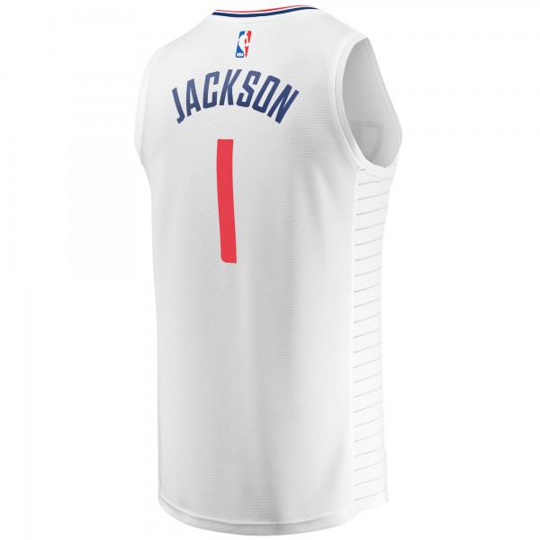 Игровая форма  Reggie Jackson LA Clippers Youth Fast Break Player - Association Edition - White
