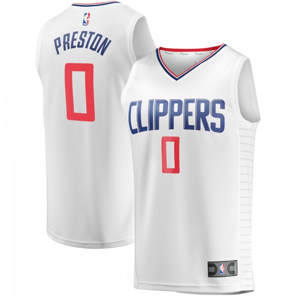Игровая форма  Jason Preston LA Clippers Youth Fast Break Player - Association Edition - White
