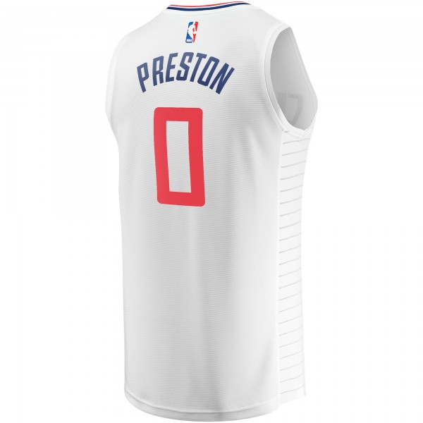 Игровая форма  Jason Preston LA Clippers Youth Fast Break Player - Association Edition - White