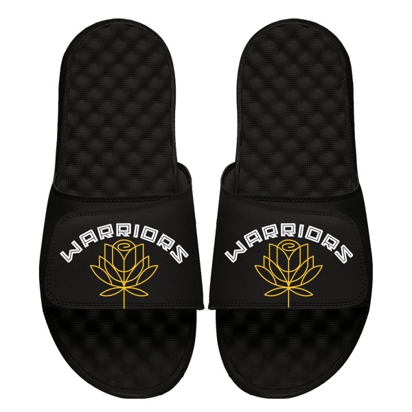 Шлепки Golden State Warriors ISlide Youth 2022/23 City Edition Logo Rose Split - Black