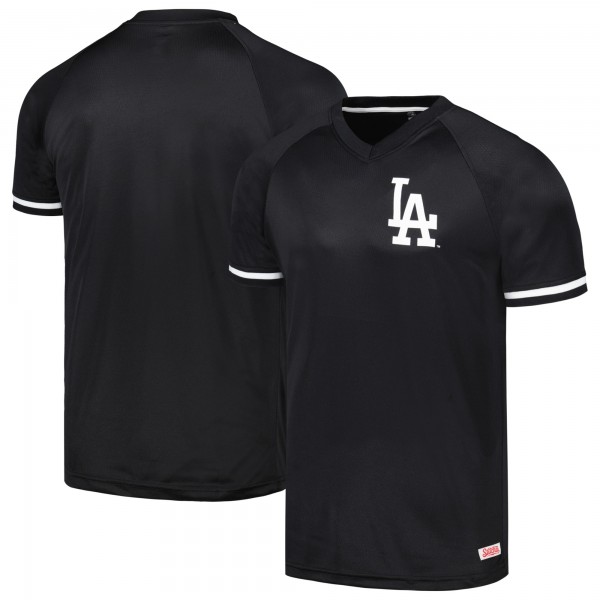 Игровая форма  Los Angeles Dodgers Stitches Black Raglan V-Neck