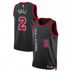 Игровая форма  Lonzo Ball Chicago Bulls Nike Unisex 2023/24 Swingman - Black - City Edition