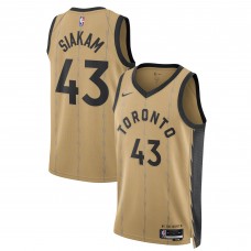 Игровая форма  Pascal Siakam Toronto Raptors Nike Unisex 2023/24 Swingman - Gold - City Edition