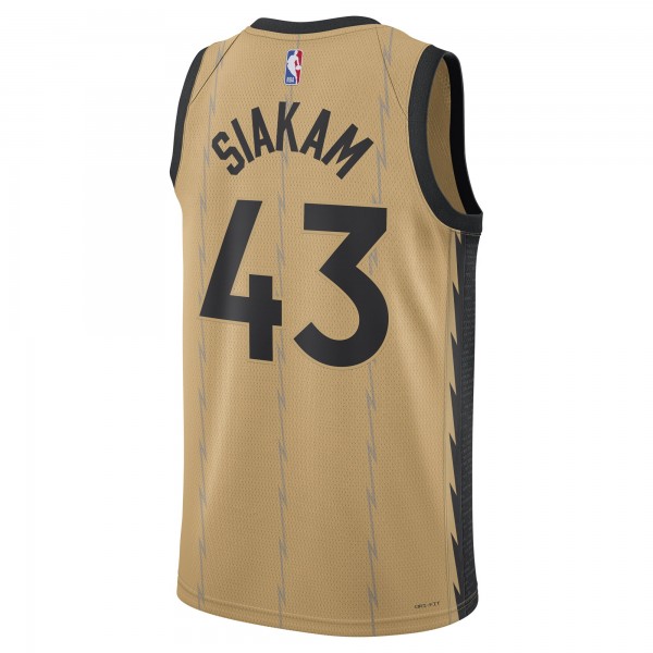 Игровая форма  Pascal Siakam Toronto Raptors Nike Unisex 2023/24 Swingman - Gold - City Edition