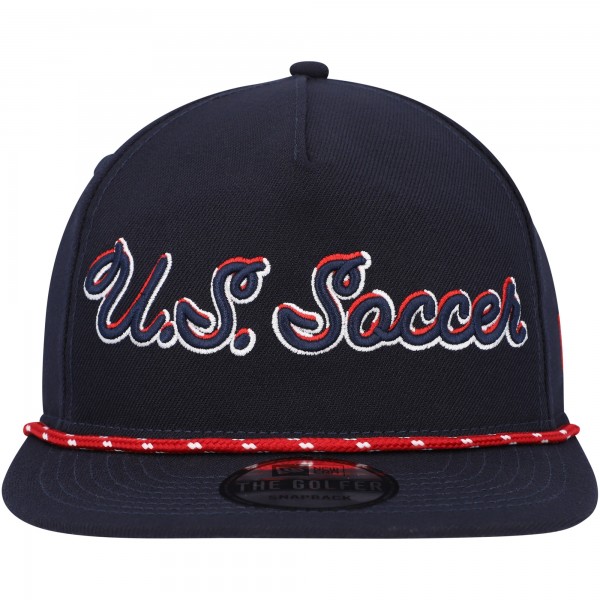 Бейсболка USMNT New Era Script Golfer - Navy