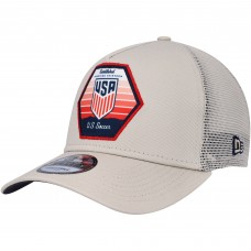 Бейсболка USMNT New Era Established Patch 9FORTY A-Frame Trucker - Khaki