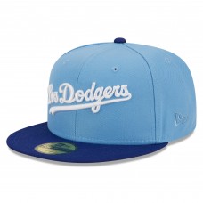 Бейсболка Los Angeles Dodgers New Era Cooperstown Collection Retro City 59FIFTY - Light Blue