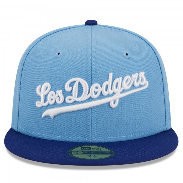 Бейсболка Los Angeles Dodgers New Era Cooperstown Collection Retro City 59FIFTY - Light Blue
