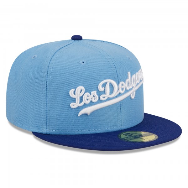 Бейсболка Los Angeles Dodgers New Era Cooperstown Collection Retro City 59FIFTY - Light Blue
