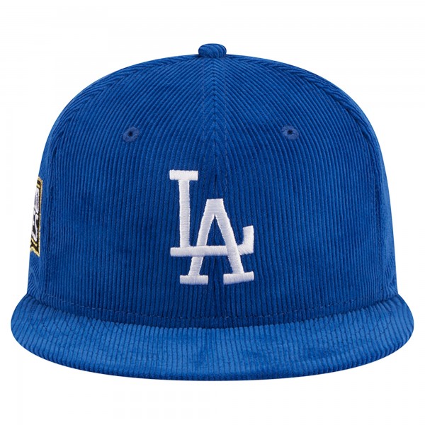 Бейсболка Los Angeles Dodgers New Era Throwback Corduroy 59FIFTY - Royal