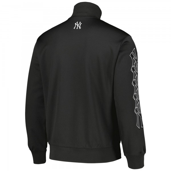 New York Yankees PLEASURES Black Pitcher Full-Zip Track Jacket