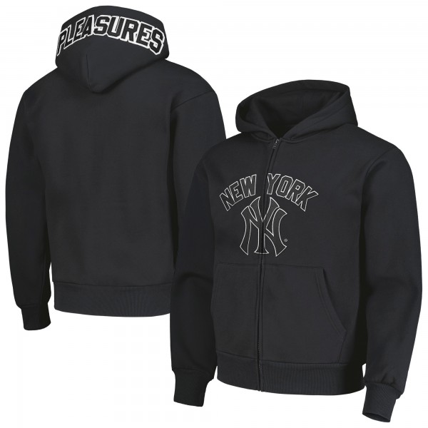 Толстовка на молнии New York Yankees PLEASURES Black Opening Day
