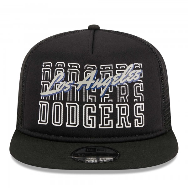 Бейсболка Los Angeles Dodgers New Era  Street Team A-Frame Trucker 9FIFTY - Black