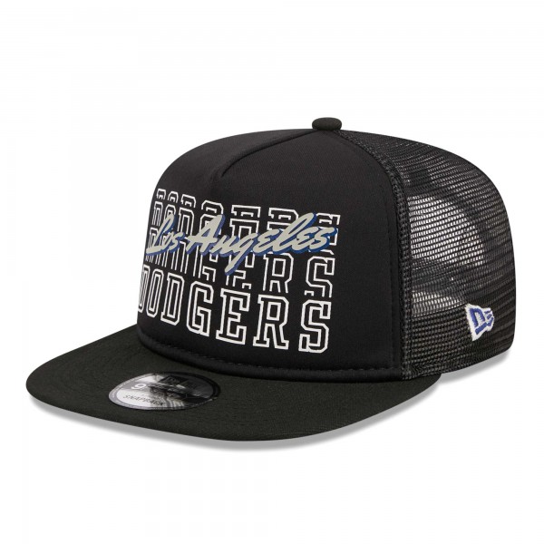Бейсболка Los Angeles Dodgers New Era  Street Team A-Frame Trucker 9FIFTY - Black